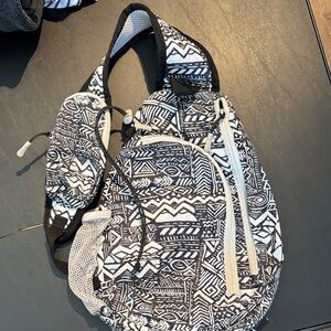 Stylish Black and White Patterned Women's Bag
